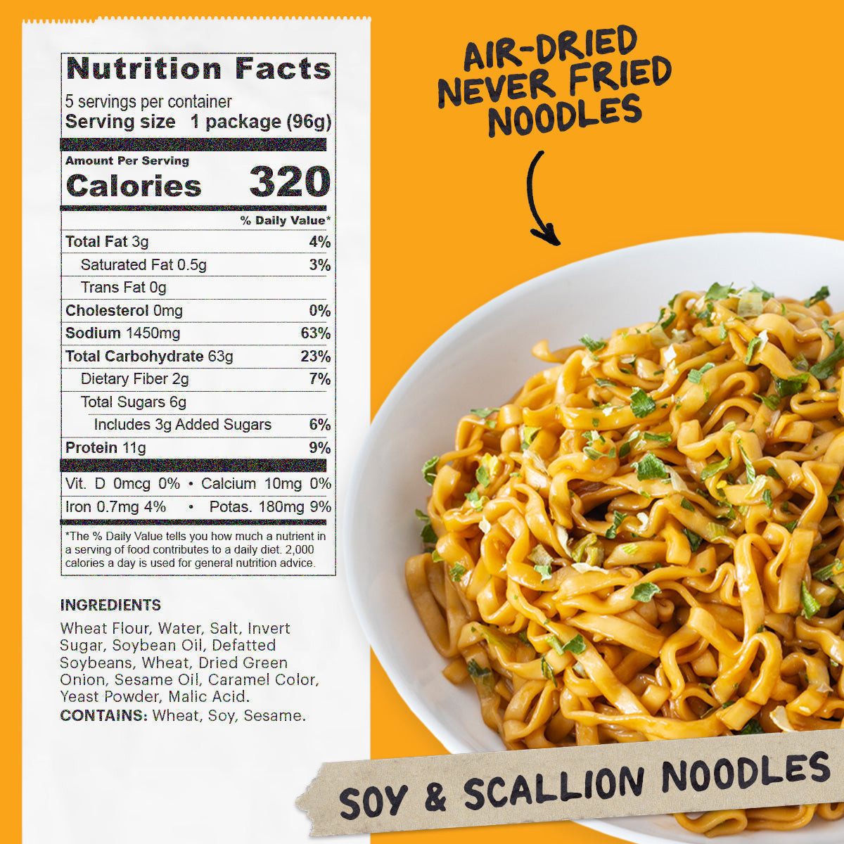 Soy & Scallion Noodles | 5 Packs